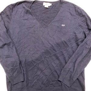 Vineyard Vines navy v-neck sweater